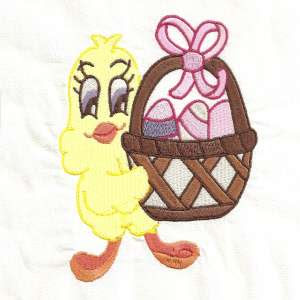 Easter Flowers Chicken free design embroidery Design #12