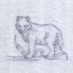 Realistic Wolves Design Embroidery Design #8