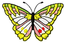 Best Butterfly free design embroidery Design #24