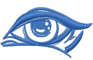 Eye free machine design embroidery  Design #26