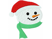 Snowman embroidery free design #67