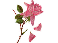 Petal Rose Free Machine Embroidery Design #127