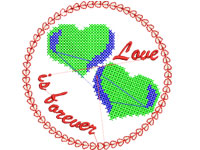 Love Forever Free Machine Embroidery Design #110