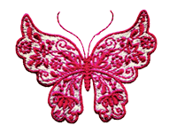 Beautiful Butterfly Free Embroidery Design #165