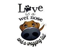Love Is A Wet Nose Free Embroidery Design #169