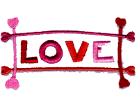 Love Sign Free Embroidery Design #420