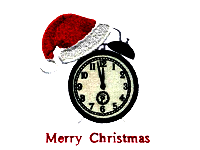Merry Christmas Clock Free Embroidery Design