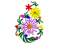 Al Waya Flower Free Embridery Design #441