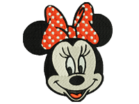 Minnie Mouse Free Embroidery Design #739
