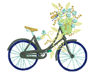 bike Free Embroidery Design #782