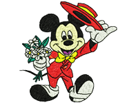 Mickey Free Embroidery Design #847