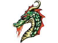 fire Dragon Free Embroidery Design #816