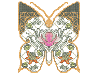 beautiful butterfly Free Embroidery Design #856