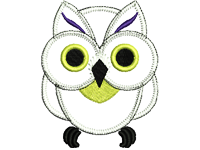 white owl Free Embroidery Design #891