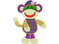 Cute monkey Free Embroidery Design #890