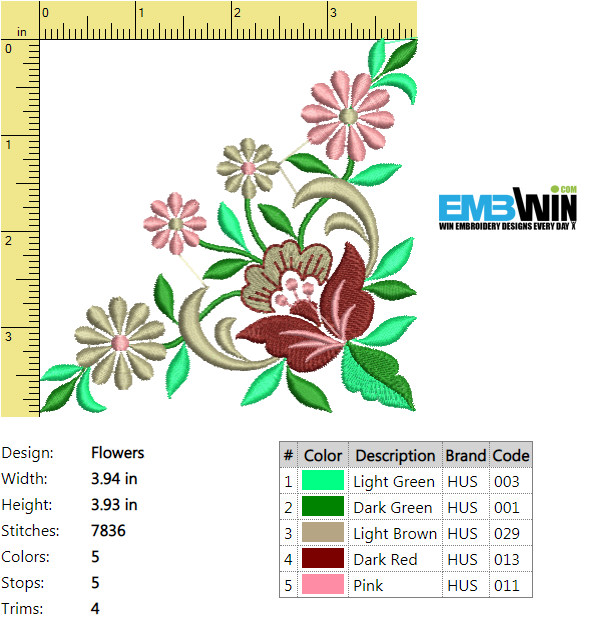 fun flower embroidery designs free download