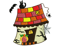 Halloween house Free Embroidery Design #1059