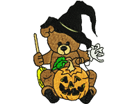 Halloween bear Free Embroidery Design #1054