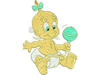 Baby rattle Free Embroidery Design #985