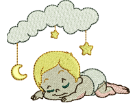 Baby sleep Free Embroidery Design #1016