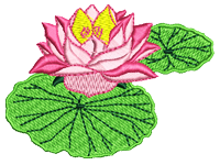Floating flower Free Embroidery Design #986