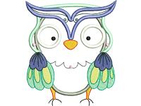 Beautiful owl Free Embroidery Design #1093