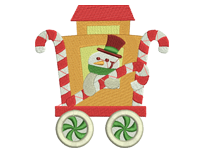 Christmas Snowman Free Embroidery Design #1156