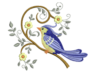 Bird Free Embroidery Design #1218