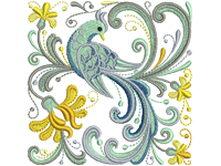 Wonderful bird Free Embroidery Design #1219