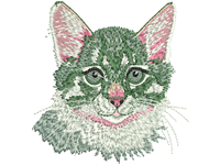 Cat Free Embroidery Design #1241