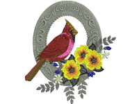 Royal bird Free Embroidery Design #1245