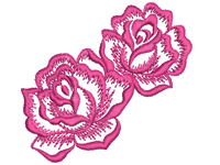 Roses Free Embroidery Design #1263