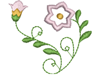 Spiral flower Free Embroidery Design #1257