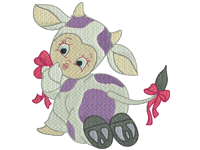 Cute cow Free Embroidery Design #1261