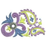 PURPLE FLOWER FREE EMBROIDERY DESIGN