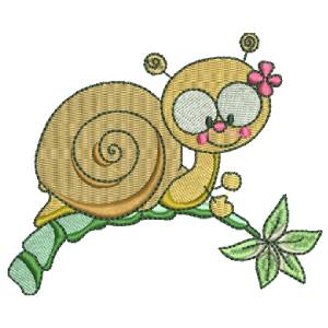 BEAUTIFUL SNAIL FREE EMBROIDERY DESIGN 1332
