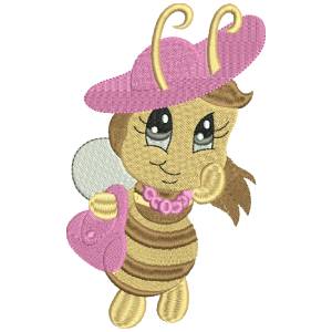 BEAUTIFUL BEE FREE EMBROIDERY DESIGN 1333