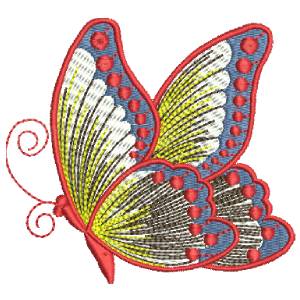 JUNGLE BUTTERFLY FREE EMBROIDERY DESIGN 1341