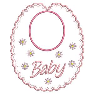 BABY BIB FREE EMBROIDERY DESIGN 1348