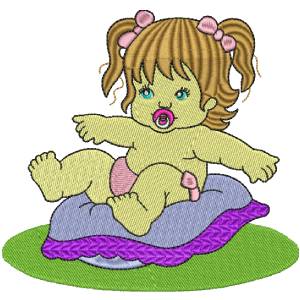 BABY GIRL FREE EMBROIDERY DESIGN 1315