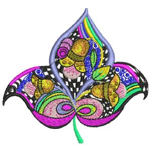 COLORFUL TREE LEAF FREE EMBROIDERY DESIGN 1352