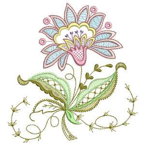 FLOWERS ON THE TABLE FREE EMBROIDERY DESIGN 1361
