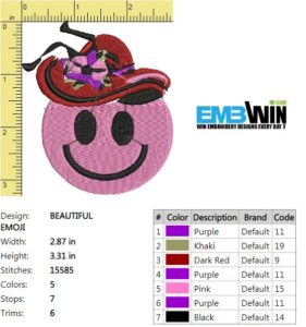 BEAUTIFUL EMOJI FREE EMBROIDERY DESIGN 1378 EMBWIN Flower free embroidery design 845