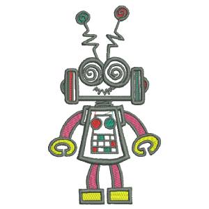 ROBOT TECH FREE EMBROIDERY DESIGN 1363