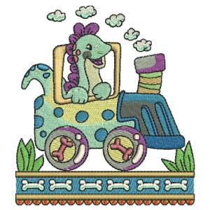 DINOSAUR TRAIN FREE EMBROIDERY DESIGN 1402