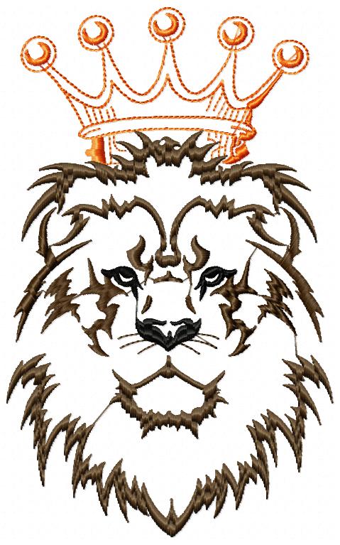 The King Lion Free Machine Embroidery Design 1407