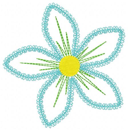 Simple Flower Free Embroidery Design 1436