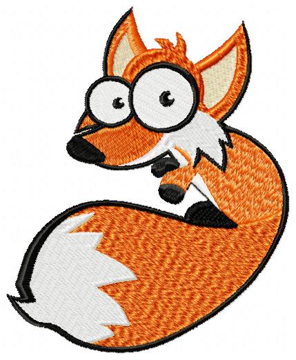 Cute Fox Free Embroidery Design 1429