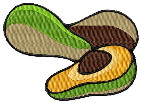 Avocado Free Embroidery Design