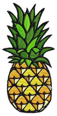 Pineapple Free Embroidery Design
